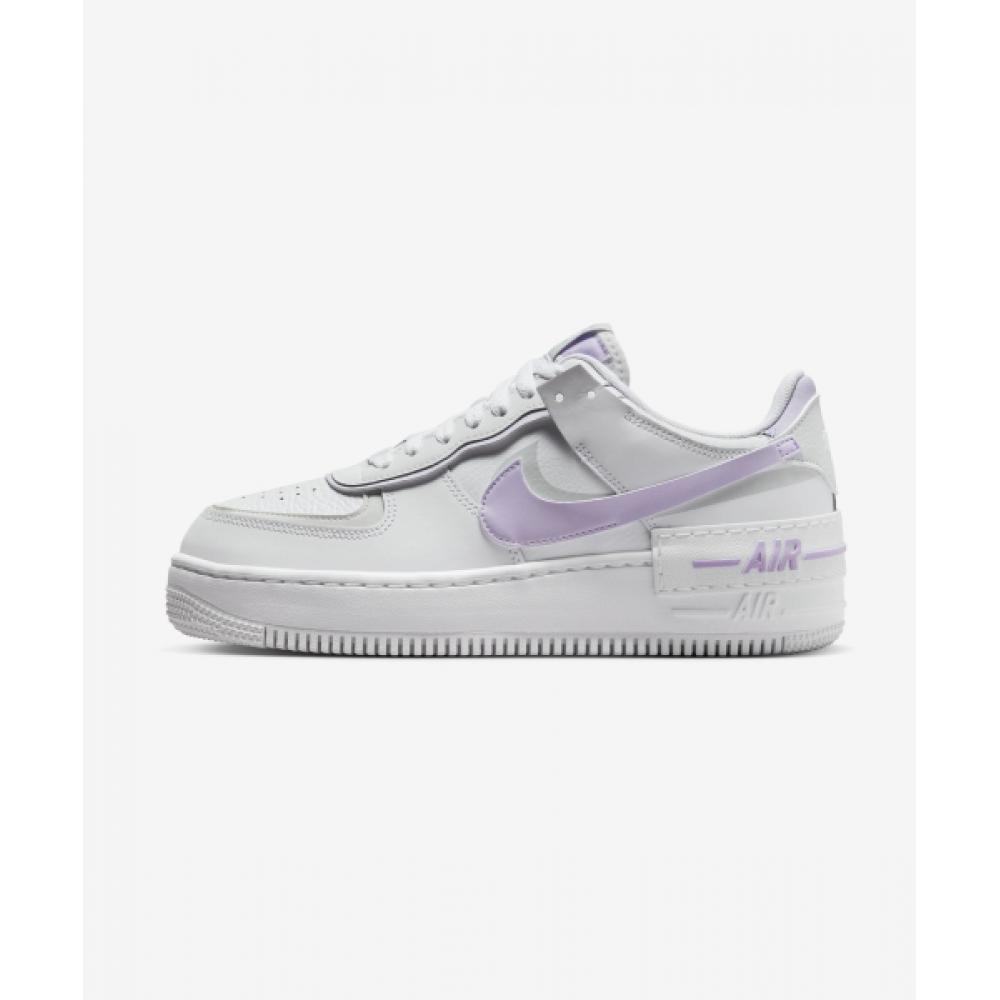 

Кроссовки NIKE Air Force 1 Shadow W White Cotton Dust White Lilac Bloom FN6335 102 230