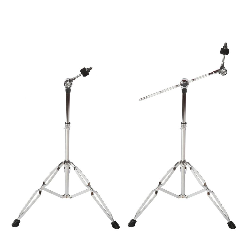 aleawol Cymbal Stand, Height Adjustable 70-120cm, High Boom and Straight Combo, Double Leg Boom, with Rubber Feet, Musical Instrument Accessory