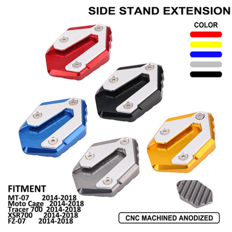 Cnc Kickstand Extension Plate Side Stand For Yamaha Mt 07 Fz 07 Sxr700 Motorcycle Accessories Buy At A Low Prices On Joom E Commerce Platform