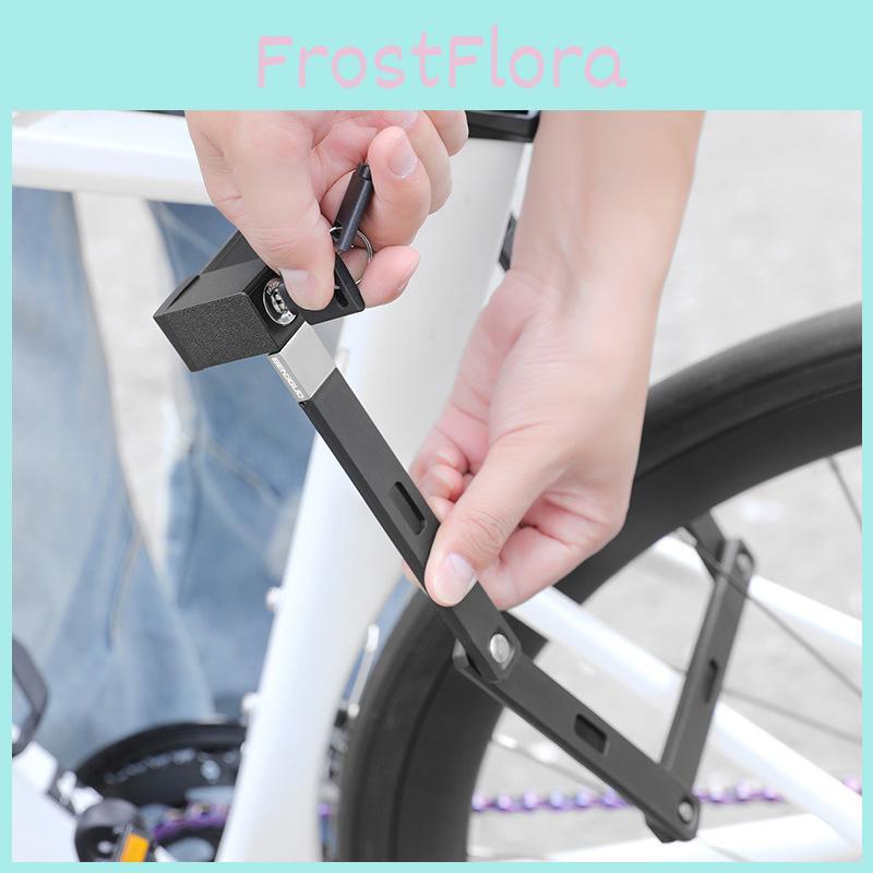 Bike Lock Portable Folding Lock With Stainless Steel Rivets For Ebike And Motorcycle Safety