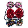 Glitter Bow Headband for Girls Red Bowknot Hair Bands Halloween Christmas Party Cosplay Costume Gifts for Teen Women