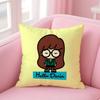 Cartoon D-Daria Pillow Case Pattern Printed Pillowcase For Living Room Sofa Cushion Cover & Bedroom Decor