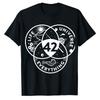 42 Life Universe Answer To Everything TShirt Venn Diagram Hitchhikers Guide To The Galaxy Tee Sci Fi Casual Top for Book