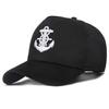 New High Quality Baseball Caps For Men 5 Panel Solid 100% Cotton Anchor Embroidered Sun Visor Snapback Hip Hop Dad Trucker Hats