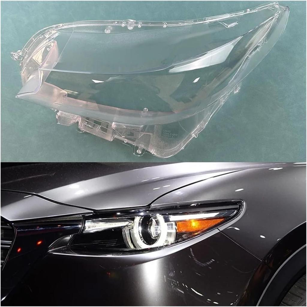 Compatible For Mazda CX-9 2016 2020 2021 Headlight Cover Headlamp Shell Headhights Lens Lampshade Transparent Plexiglass(Left)
