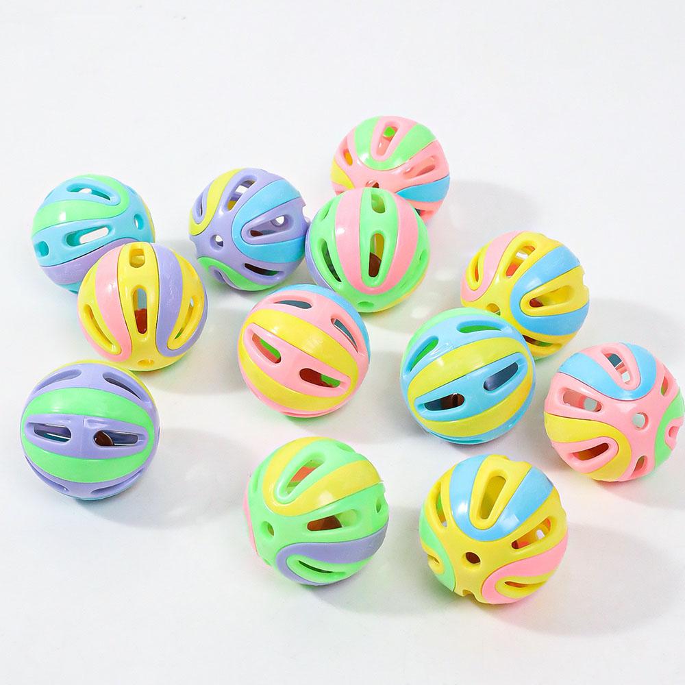 

Large Colorful Bell Ball - Cat Toy for Self-Play, Interactive Pet Toy with Jingly Bells, Perfect for Kittens
