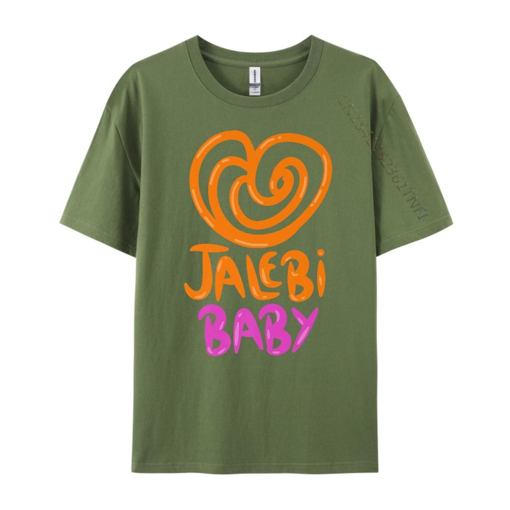Desi Graphic For Bollywood Lovers Jalebi Baby Graphic Tee Cotton T Shirts Luxury
