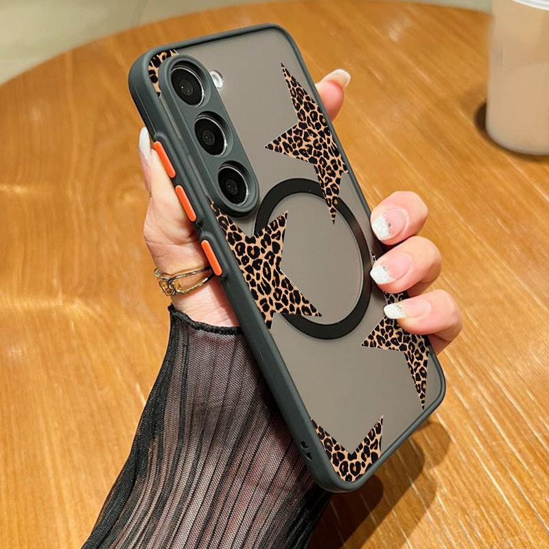 Colorful Stars Print Case For Samsung Galaxy S26 S25 Ultra S24 S23 S22 Plus S21 FE A55 A56 A17 A37 A57 5G Hybrid TPU+PC Magnetic Phone Cover