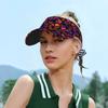 Horror Color Skull Sports Sun Visor Hats Women Men Adjustable Lightweight Cooling Empty Top Visor Hat for Golf Tennis Running