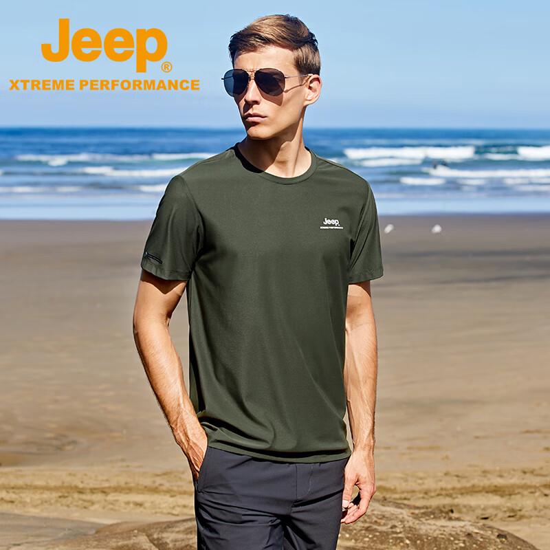 Jeep Men s Cool-Touch Printed Casual T-Shirt L