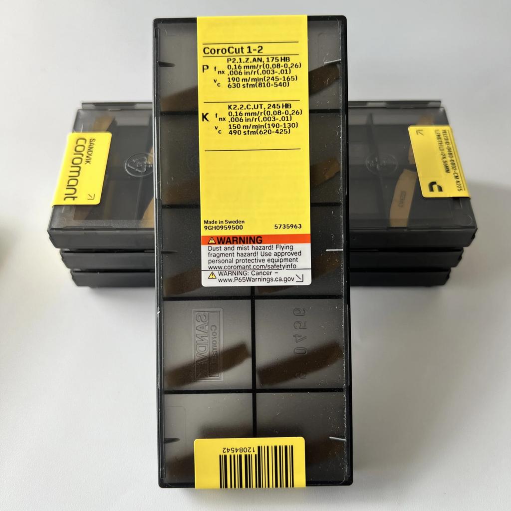 Sandvik / N123H2-0400-0002-CM 4225 / Industrial Indexable Carbide Inserts 10 Pcs