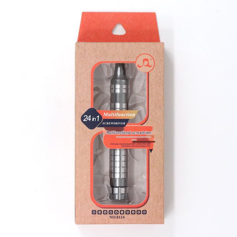 24-in-1 Screwdriver Set for Mobile Phone Repair - Double-Ended Bit Driver Pen with Test Screwdriver and Disassembly Tool.