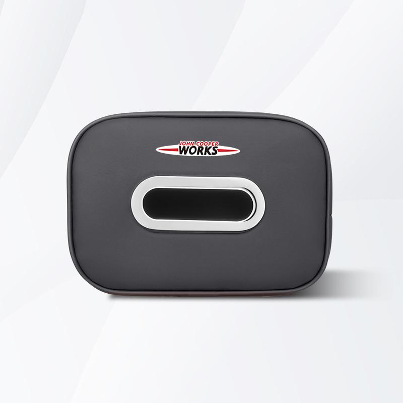 Microfiber Car Tissue Bag Hanging Vehicle Napkin Box For Mini Cooper JCW Works R56 R50 F54 F55 F56 F57 F60 R52 R53 R55 R58 R57