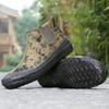 Mode Herren Canvas High Top Arbeitsschuhe Outdoor Abenteuerschuhe Verschleißfeste wasserdichte Farmstiefel Zapatos Para Hombre