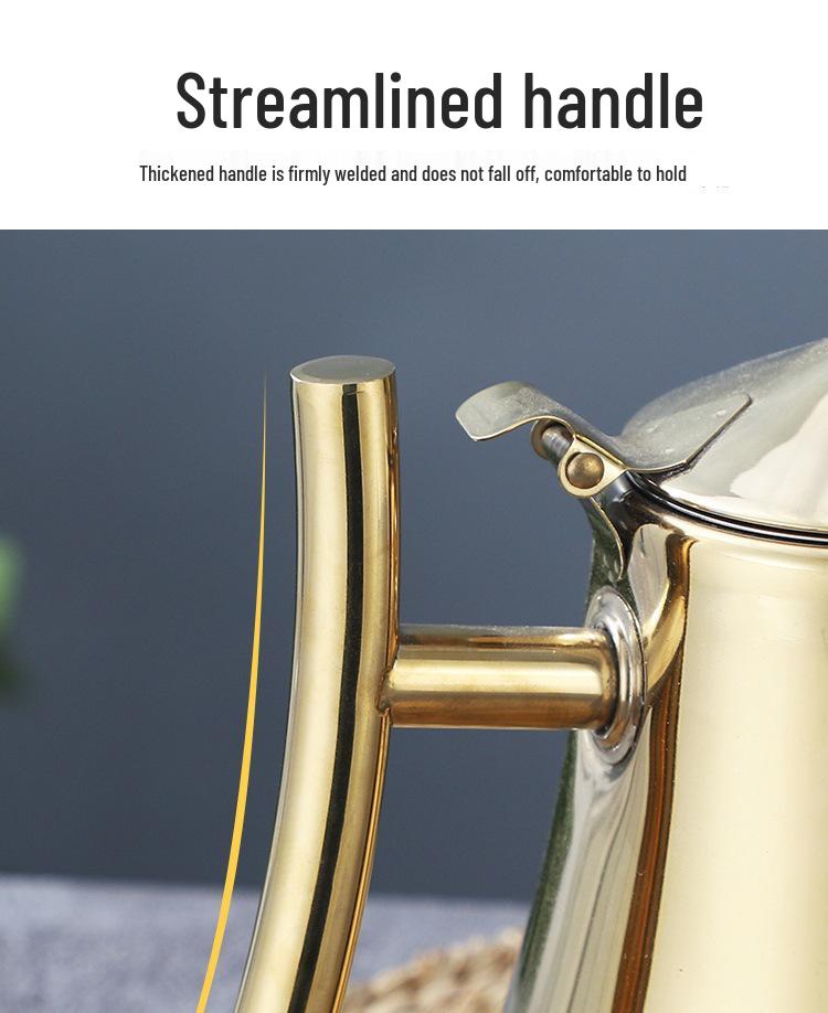 Stainless Steel Kashi Coffee & Teapot with Filter for Induction Cookers