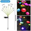 1/2/3/4PCS LED Solar Outdoor Jellyfish Swaying Lights Waterproof Garden RGB Mushroom Lawns Lamp for Patio Yard Garden Decoration