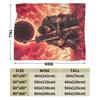 Berserks Blanket Super Soft Funny Plush Throw Blanket For Girls Boys Couch Bed Flannel Bedspread Bed Cover