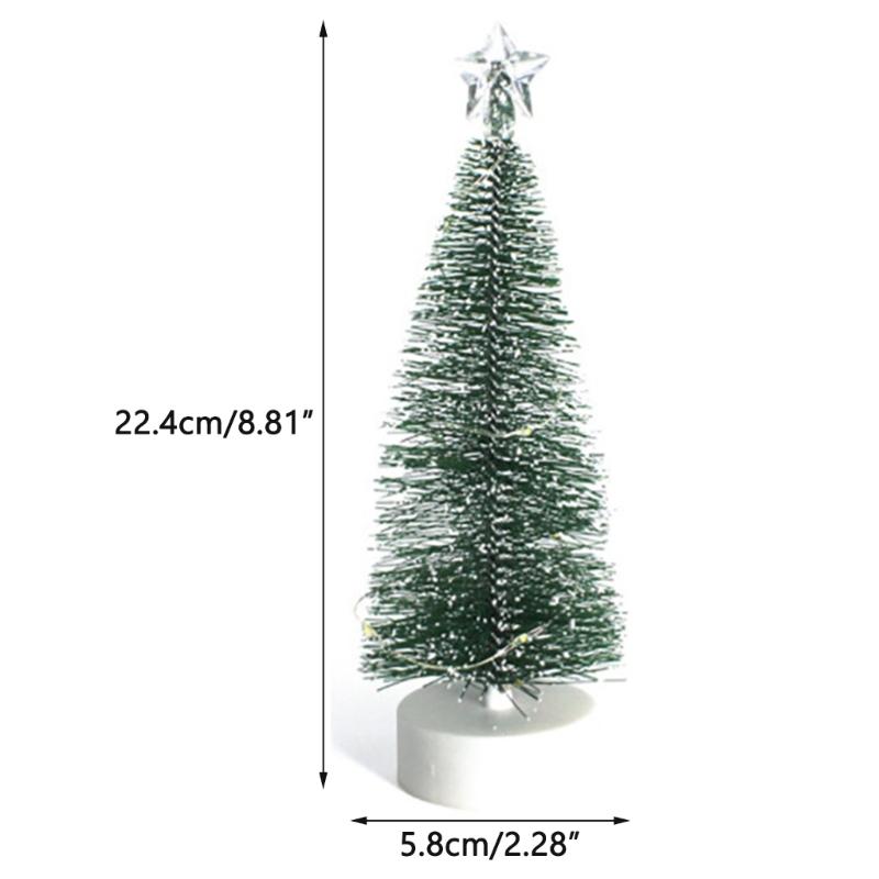 Mini Künstlicher Weihnachtsbaum Helles LED-Licht Bastelartikel Wohnzimmer Schlafsaal