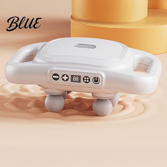 Deep Tissue Massage Roller Multi-Head Muscle Massager for Back Legs And Waist Dual-mode Kneading with Adjustable Intensity Professional Handheld