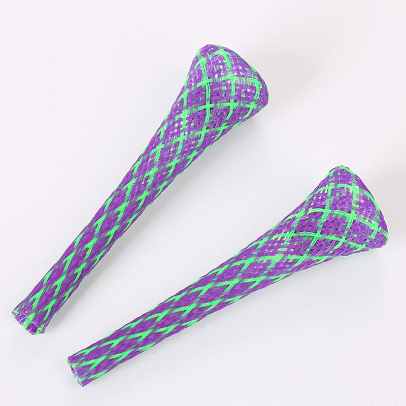 12PCS Pet Toy Bounce Telescopic Tube Cat Toy Colorful Simple Cat Teaser For Kitten