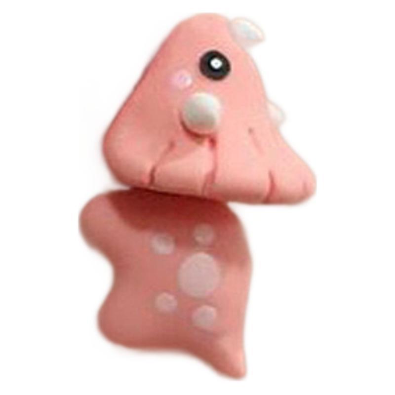 Mini Animal Bite Earrings: Corgi & Dinosaur Shark Designs in Adorable Spray Paint Finish