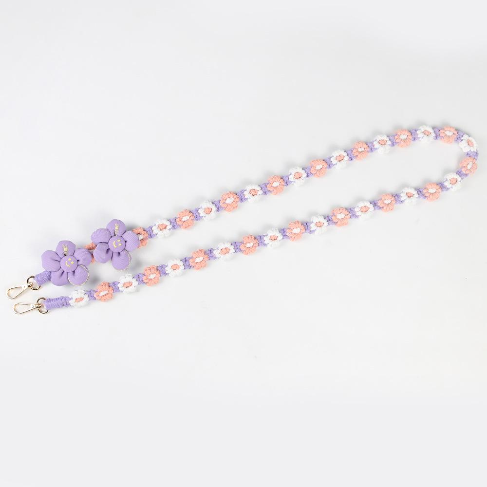 Bohemian Daisy Flower Woven Phone Lanyard - Colorful, Fashionable & Versatile