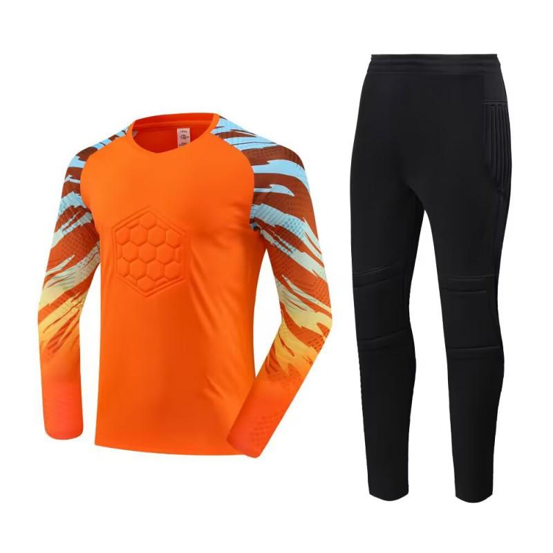 Professionelles Torwarttrikot-Set Langarm Fußball-Trainingsuniform Kinder Erwachsene