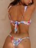 Push Up Bikini Micro Bikinis Set Womens Swimsuit Sexy Female Swimwear Floral Bathing Suit Thong Biquini Swimming Suits Bathing Suits