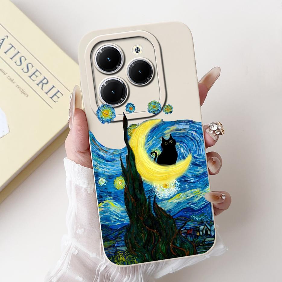 For Infinix Hot 40 Pro Case X6837 Cute Candy Painted Cover Shockproof Phone Case For Infnix Hot 40i Hot40 Pro Soft Fundas Bumper