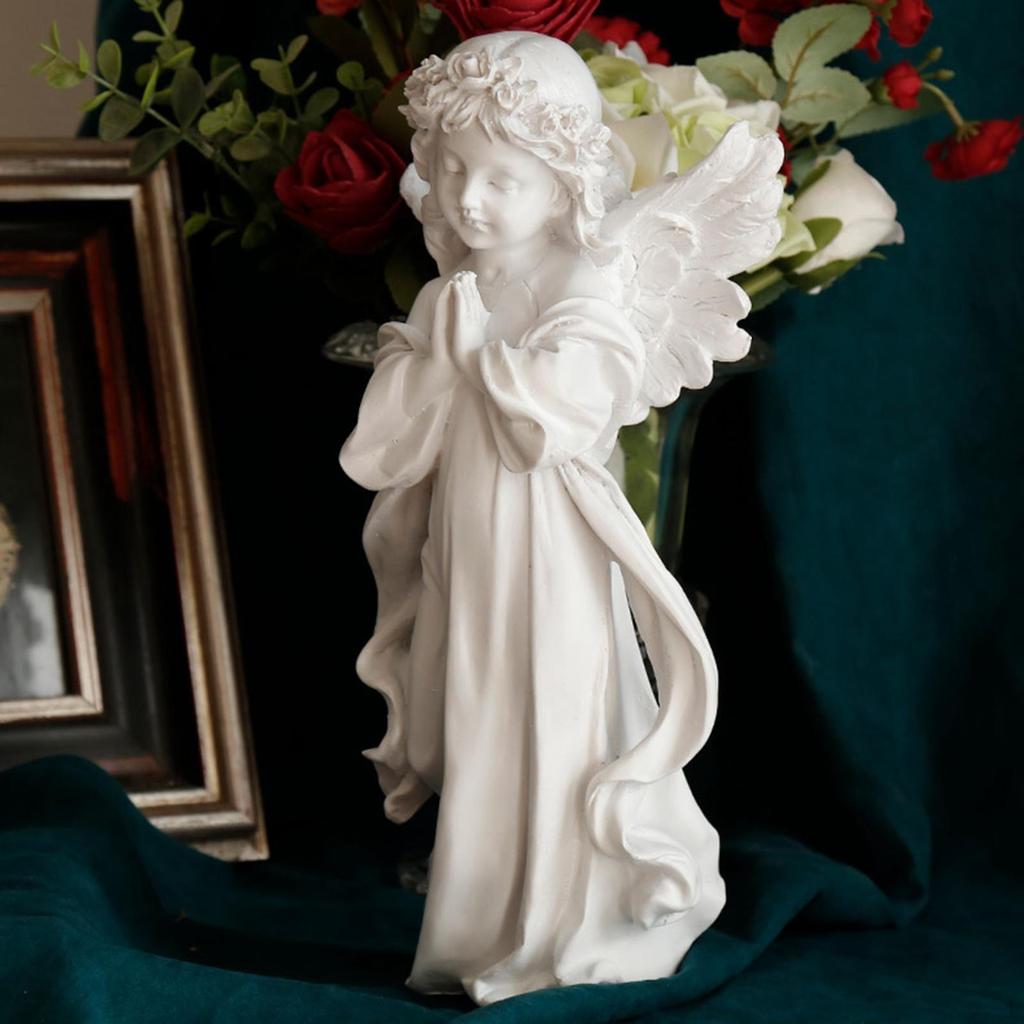 Angel Ornament Collectable Resin Statue for Party Abstract Art Romantic