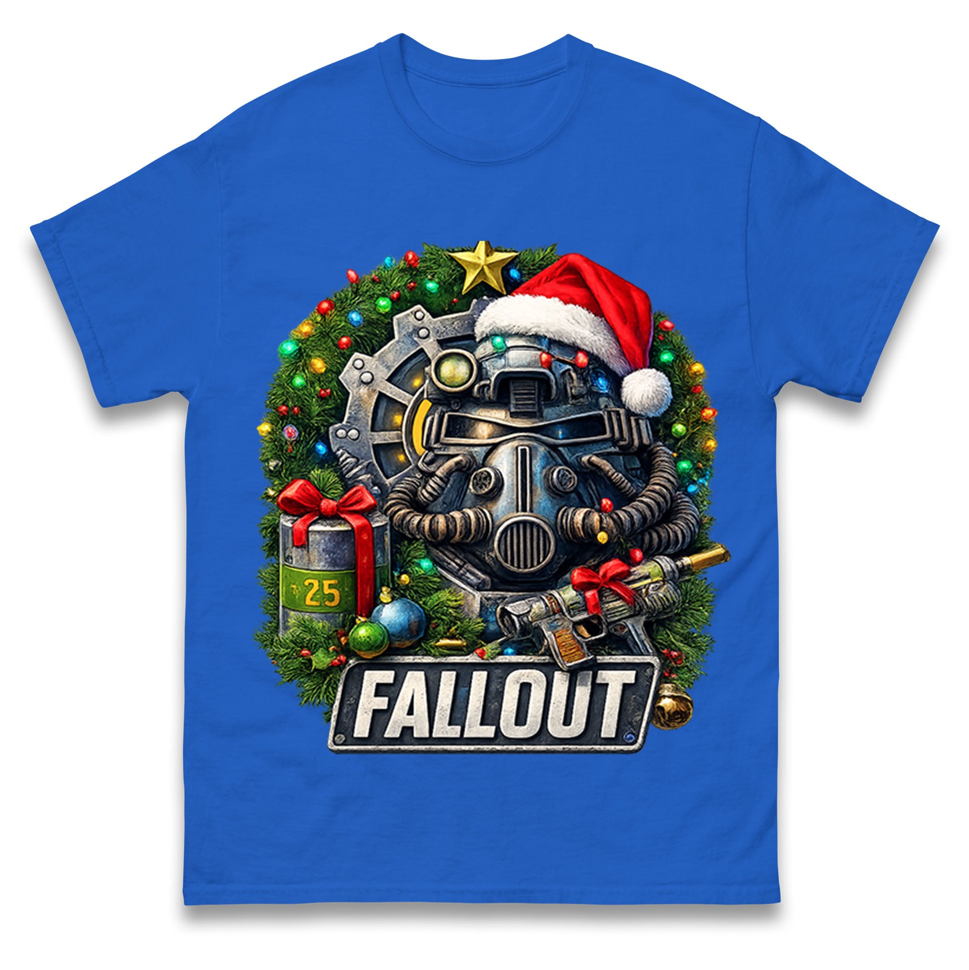 

Fallout-Christmas T Shirt Tshirt Mens Womens Unisex Tops Tees 2XL