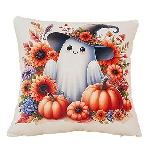 

1PC LOZUJOJU Halloween Pillowcase Cute Cartoon Printed Cushion Cover for Sofa Living Room Bedroom Home Decor W45cm x L45cm