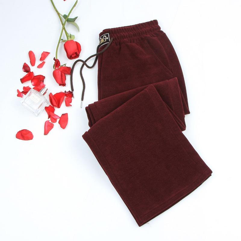 

Лесная полоса высокая талия кулиска широкие брюки брюки женские брюки весенне-осенние брюки моп-брюки свободные брюки женские мать 5XL (135-76.5 kg