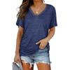 Women's Striped  T-Shirts (women’s) Printed Fashion Gradient Short Sleeved Casual V-neck T-shirt for Women