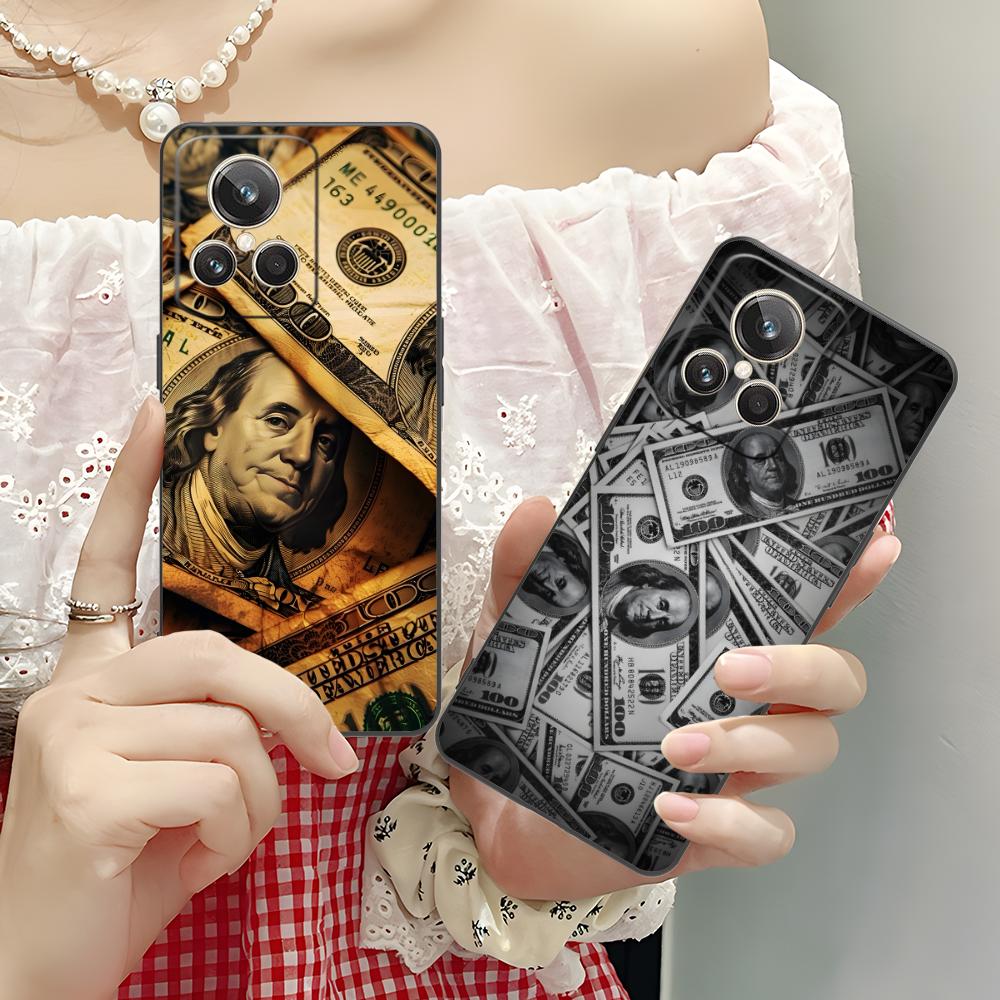 USD Dollar Matte TPU Mobile Phone Case for Realme GT 8 Neo Pro C75 73 71 C67 65 C55 53 C35 31 C20 15 Colorful Cover