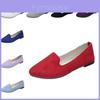 Bonbonfarbene flache Schuhe für Damen, ideal für die Arbeit und die Schwangerschaft, in Größen bis 43