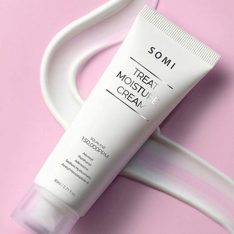 Somi Treat Moisture Cream 80ml Squalane Low Molecular Hyaluronic Acid Moisturizing Cream Moisture Cream 80ml