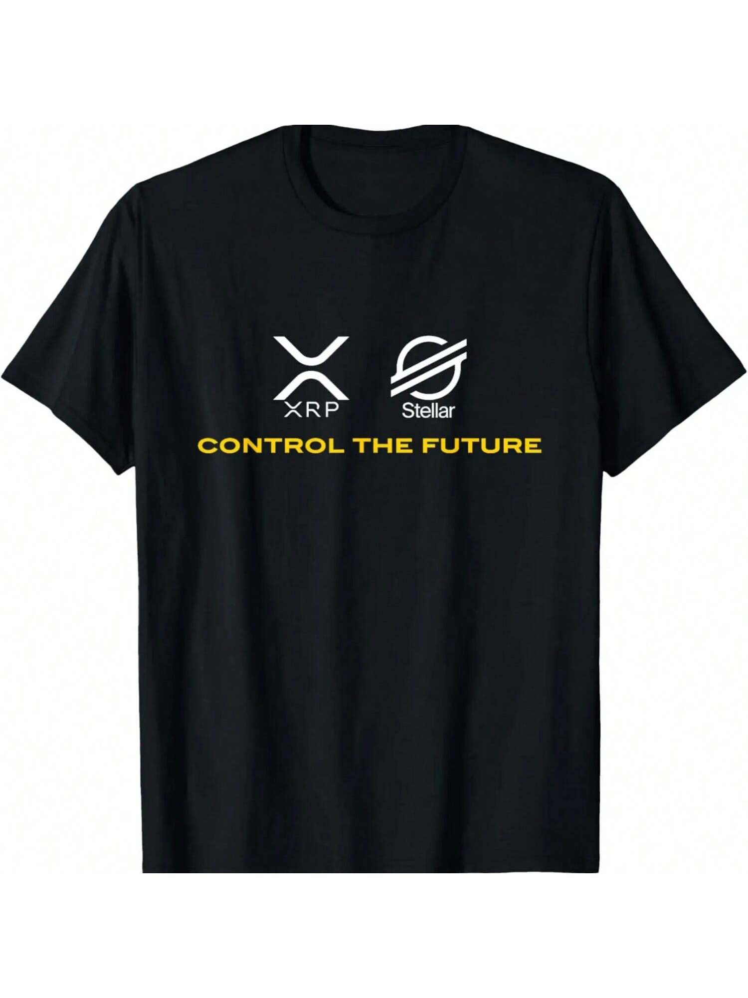 Cryptocurrency T-Shirt XRP XLM Coin Control The Future T-Shirt S разноцветный
