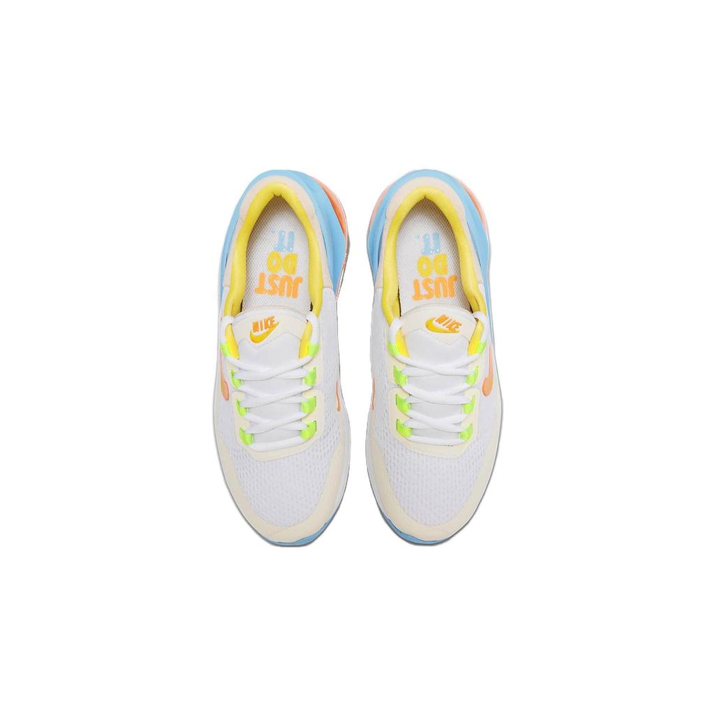 Nike Air Max 270 Go Cushioning Abrasion Resistant Low top Casual Shoes White Blue Orange Unisex FN9926-181