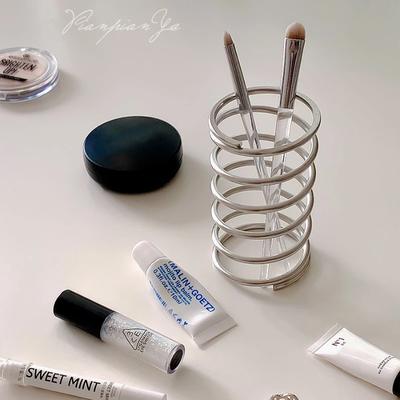 Stainless Steel Toothbrush Holder Bathroom Accessorie Tool Toothpaste Makeup Brush Storage Rack For Home Decoration Brush Holder