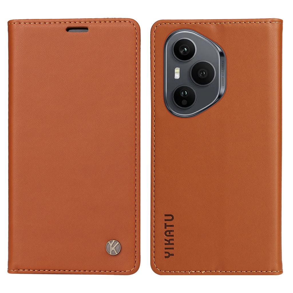 Pro Honor 400 Pro 5G (Globální) Pouzdra na telefon YIKATU Magnetické zavírání PU kůže Mobilní kryt