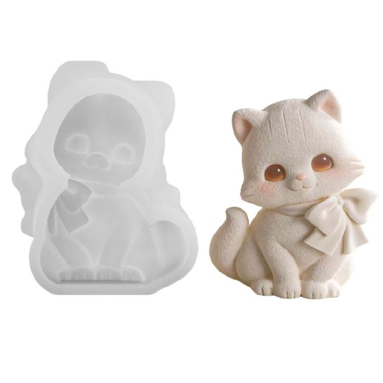 

Cats Candle Mold for Candle Making,Silicone Candle Mold Cats Epoxy Resin Casting Molds for Diys Crafts,Candle,Soap 1