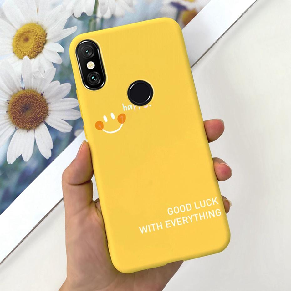 Fashion Phone Case For Xiaomi Mi A2 Lite 5.84" Candy Color Soft Silicone TPU Bumper For Xiaomi Mi A2lite Back Cover