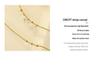Women's Zircon Pendant Necklace: Chic 18K Gold Titanium Steel Clavicle Chain