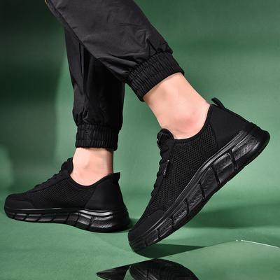 Summer Mesh Men's Shoes Lightweight Sneakers Men's Fashion Walking Shoes Breathable Lace-up Men's Casual Sneakers