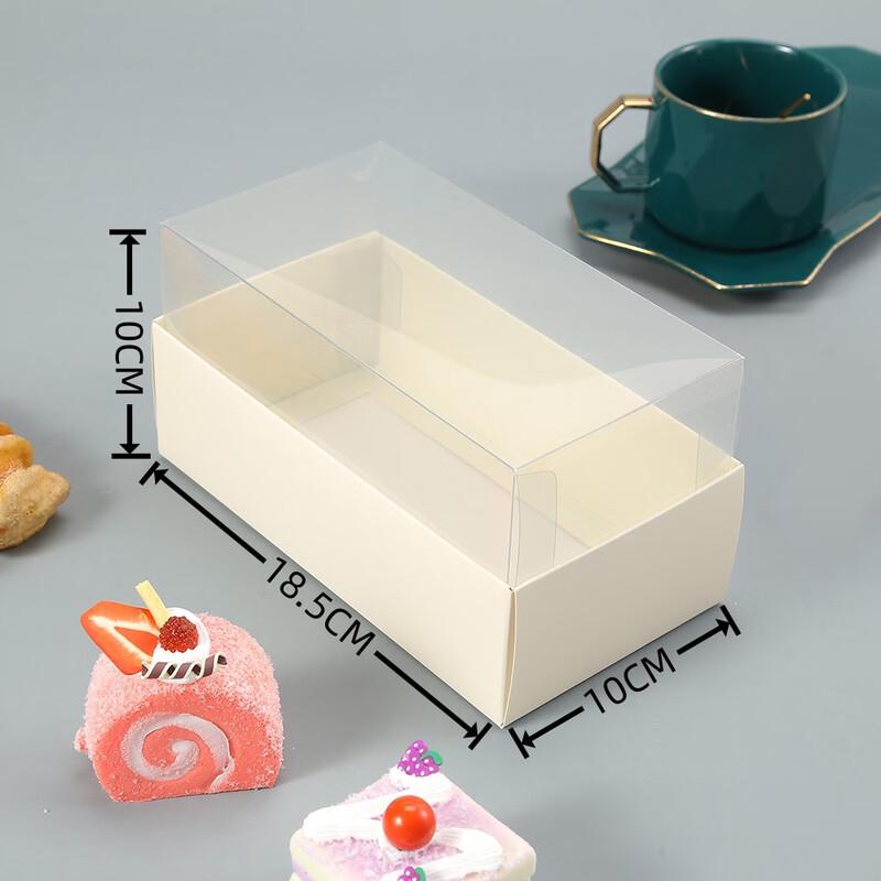 Transparente quadratische Kuchenverpackungsbox
