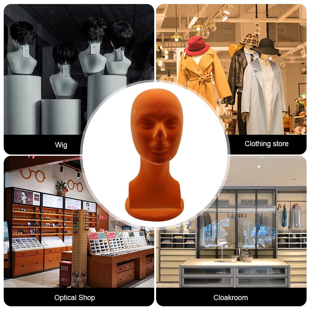 Practical Mannequin Head Model Dummy Head Female Model Hat Wig Glasses Scarf Convenient Props Display Stand for Salon Shop Parts