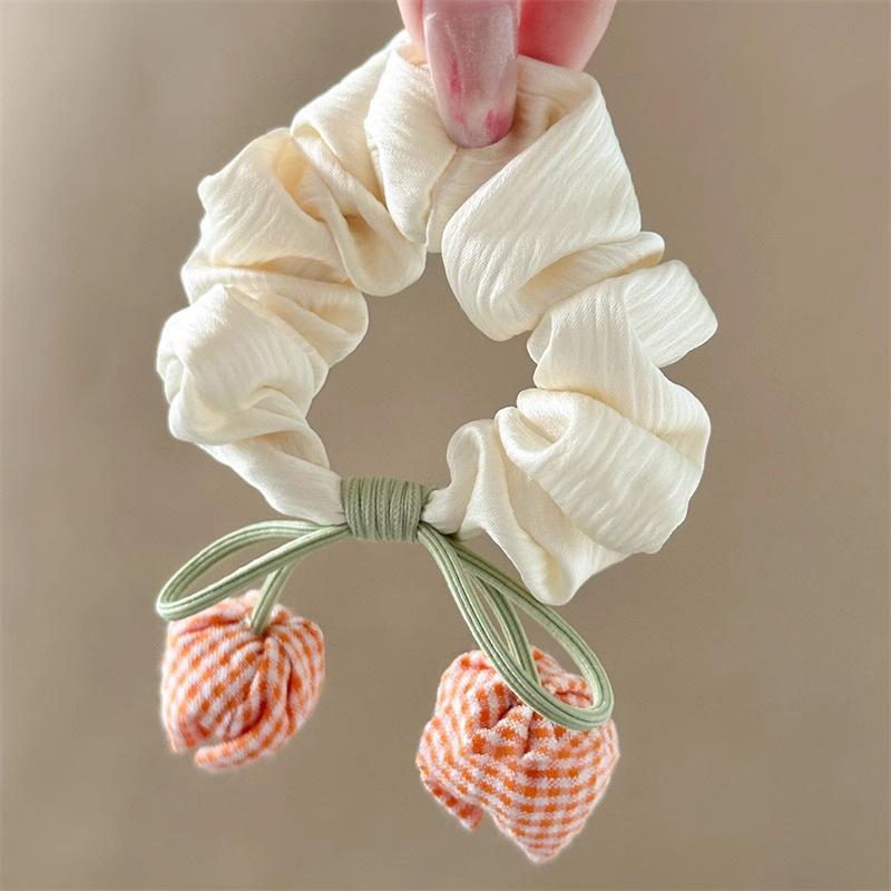 Summer, Gentle Ins Wind, Tulips, Bows, Satin Headband, Cute and Sweet, Ponytail Headband, Hair Accessories for Women