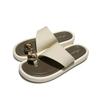New set of toe cool slippers women's fashion summer versatile flat bottom niche casual beach shoes women