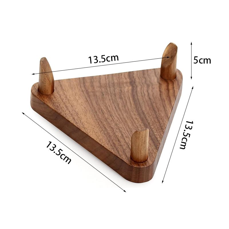 Dreieckiger Holz-Ausstellungsständer für alle Arten von ovalen und runden Bällen, Basketball Fußball Volleyball Rugby Ballhalter